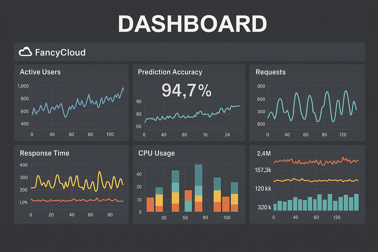 Grafana panels showing metrics nobody can read from the back of the room.